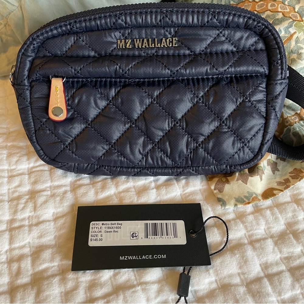 MZ Wallace Metro Belt Bag, Dawn (Navy) - Like new